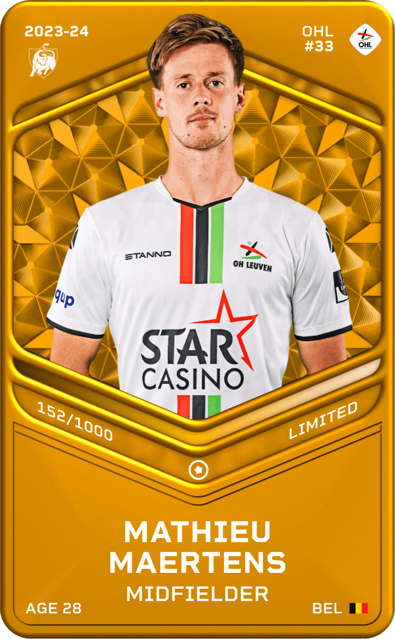 Mathieu Maertens 2023-24 • Limited 152/1000