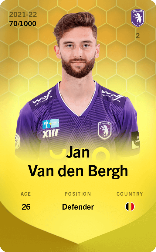 Jan Van den Bergh 2021-22 • Limited 70/1000