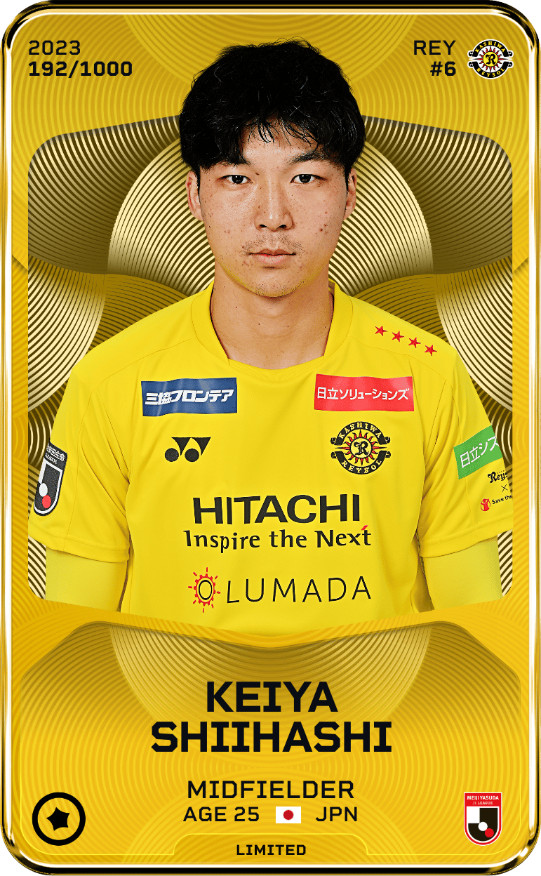 Keiya Shiihashi 2023-24 • Limited 192/1000