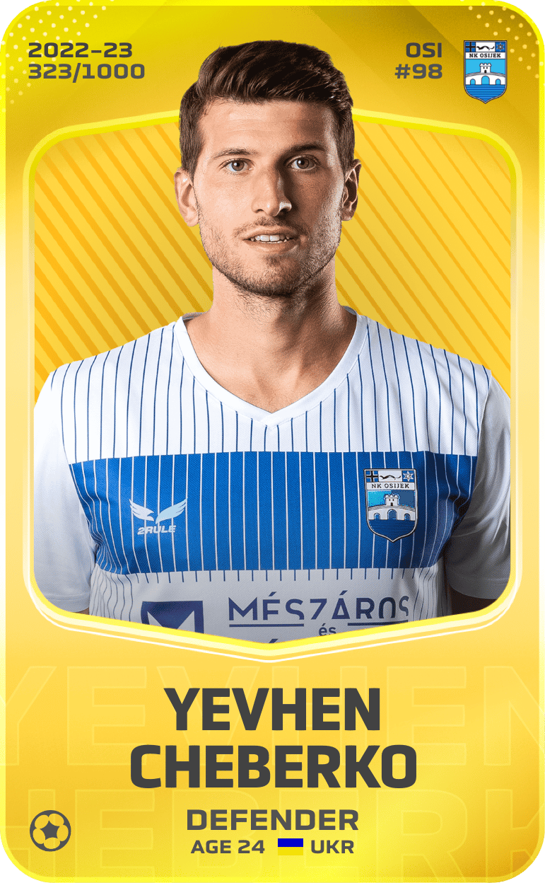Yevhen Cheberko 2022-23 • Limited 323/1000