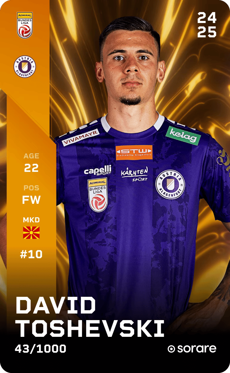 David Toševski 2024-25 • Limited 43/1000