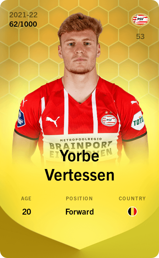 Yorbe Vertessen 2021-22 • Limited 62/1000