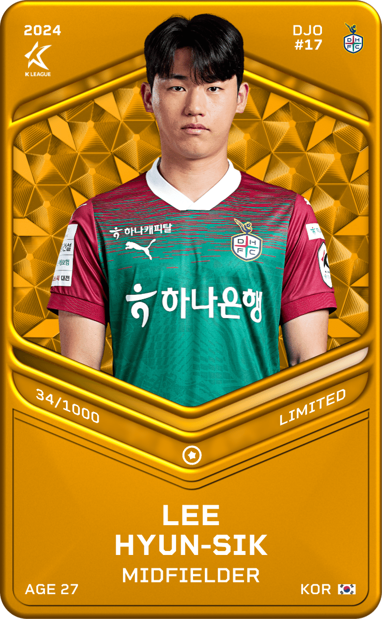 Lee Hyun-Sik 2024-25 • Limited 34/1000