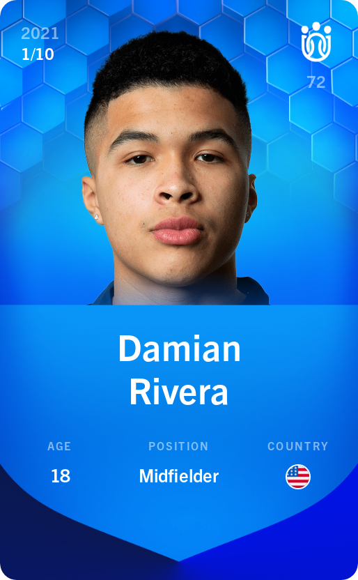 Sorare - Sorare Official - Damian Rivera 2021-22 • Super Rare 1/10 - NFT # 103804433918902361768513541020232380367156732074439498406775595001622895310618