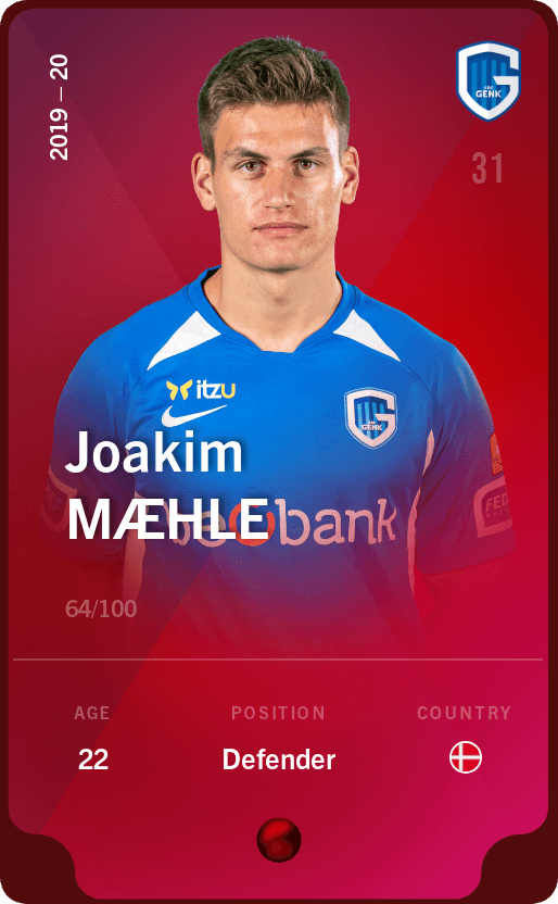 Joakim Maehle 2019 20 Rare 64 100