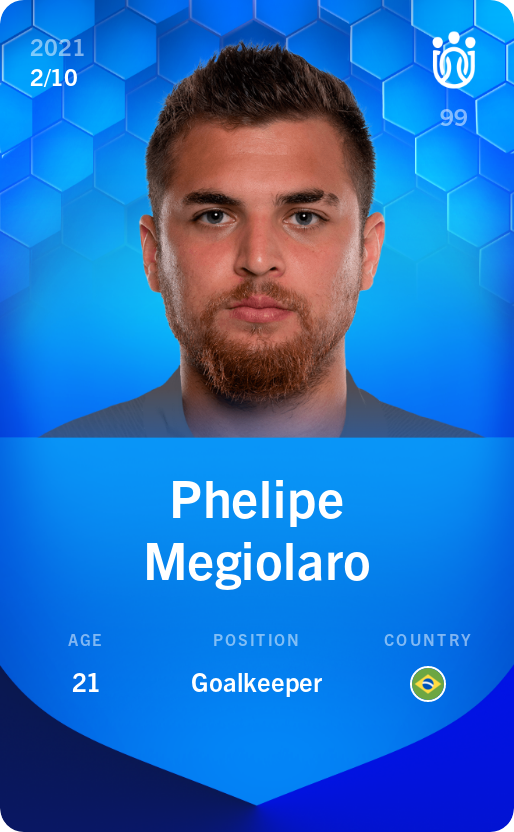 Sorare - Sorare Official - Phelipe Megiolaro 2021-22 • Super Rare 2/10 - NFT # 21296729718716883874506271714285468329409313932616011022481140200299728368372