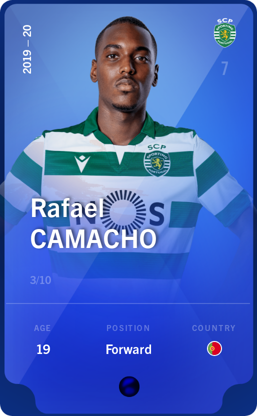 Sorare - Sorare Official - Rafael Camacho 2019-20 • Super Rare 3/10 - NFT # 104388185723133295879484704001093206285487618983425424584824780391790883739679