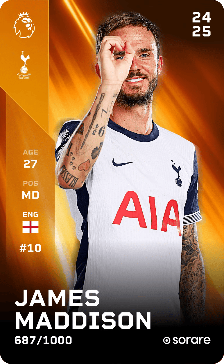 James Maddison 2024-25 • Limited 687/1000