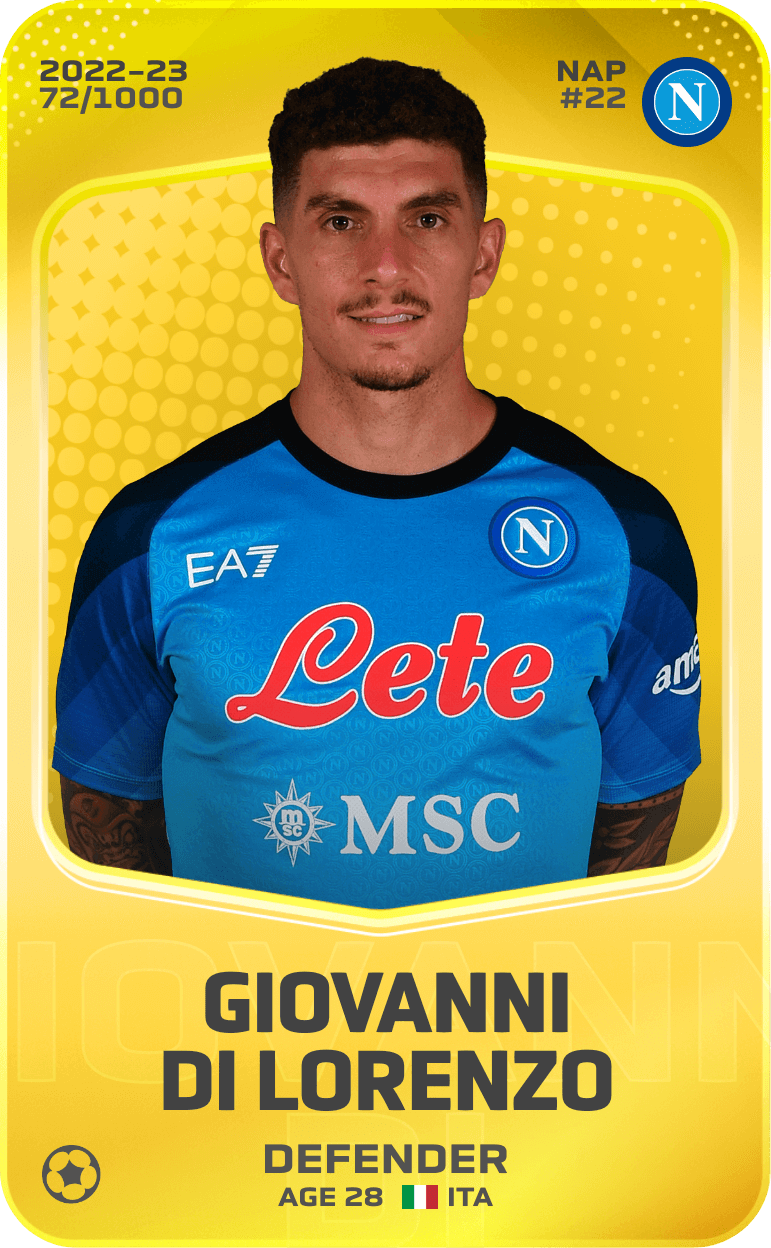 Giovanni Di Lorenzo 2022-23 • Limited 72/1000