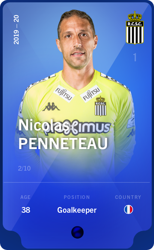 Sorare - Sorare Official - Nicolas Penneteau 2019-20 • Super Rare 2/10 - NFT # 34610317778551519414134662522326934940349075448931010514135186501668396435167