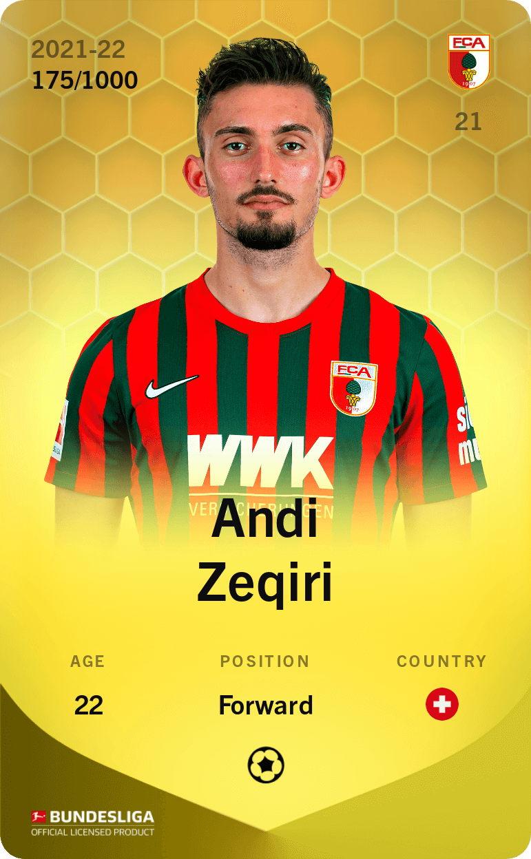 Andi Zeqiri 2021-22 • Limited 175/1000
