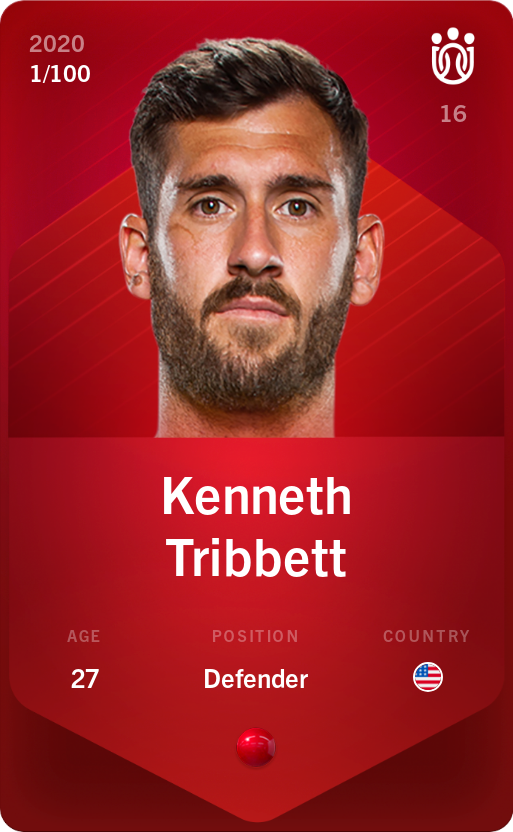 Sorare - Sorare Official - Kenneth Tribbett 2020-21 • Rare 1/100 - NFT # 92813981671282638458983508013122284880581788714799169358680028552853940093095