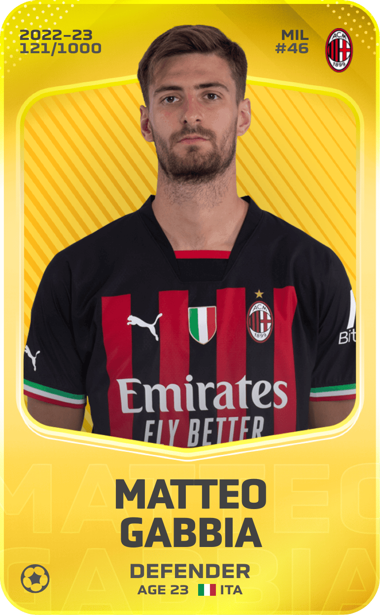 Matteo Gabbia 2022-23 • Limited 121/1000