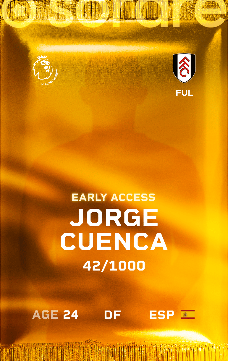 Jorge Cuenca 2024-25 • Limited 42/1000