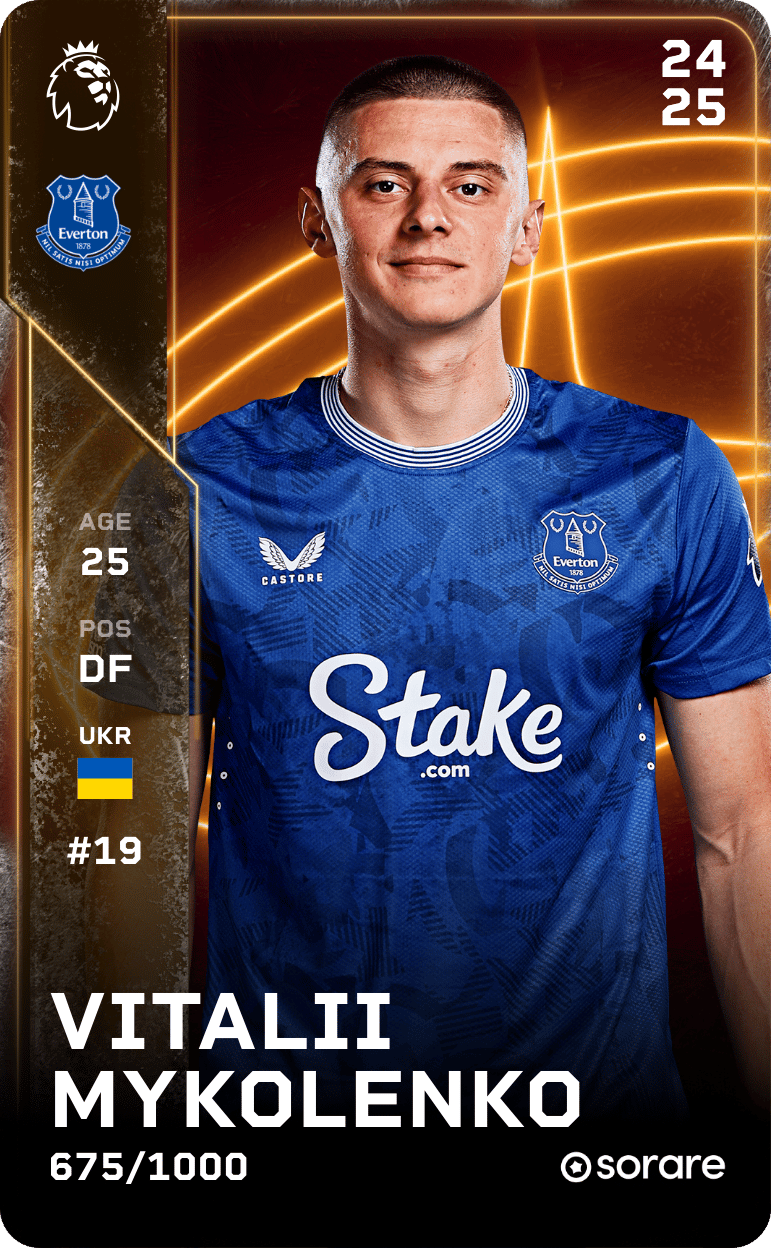 Vitalii Mykolenko 2024-25 • Limited 675/1000