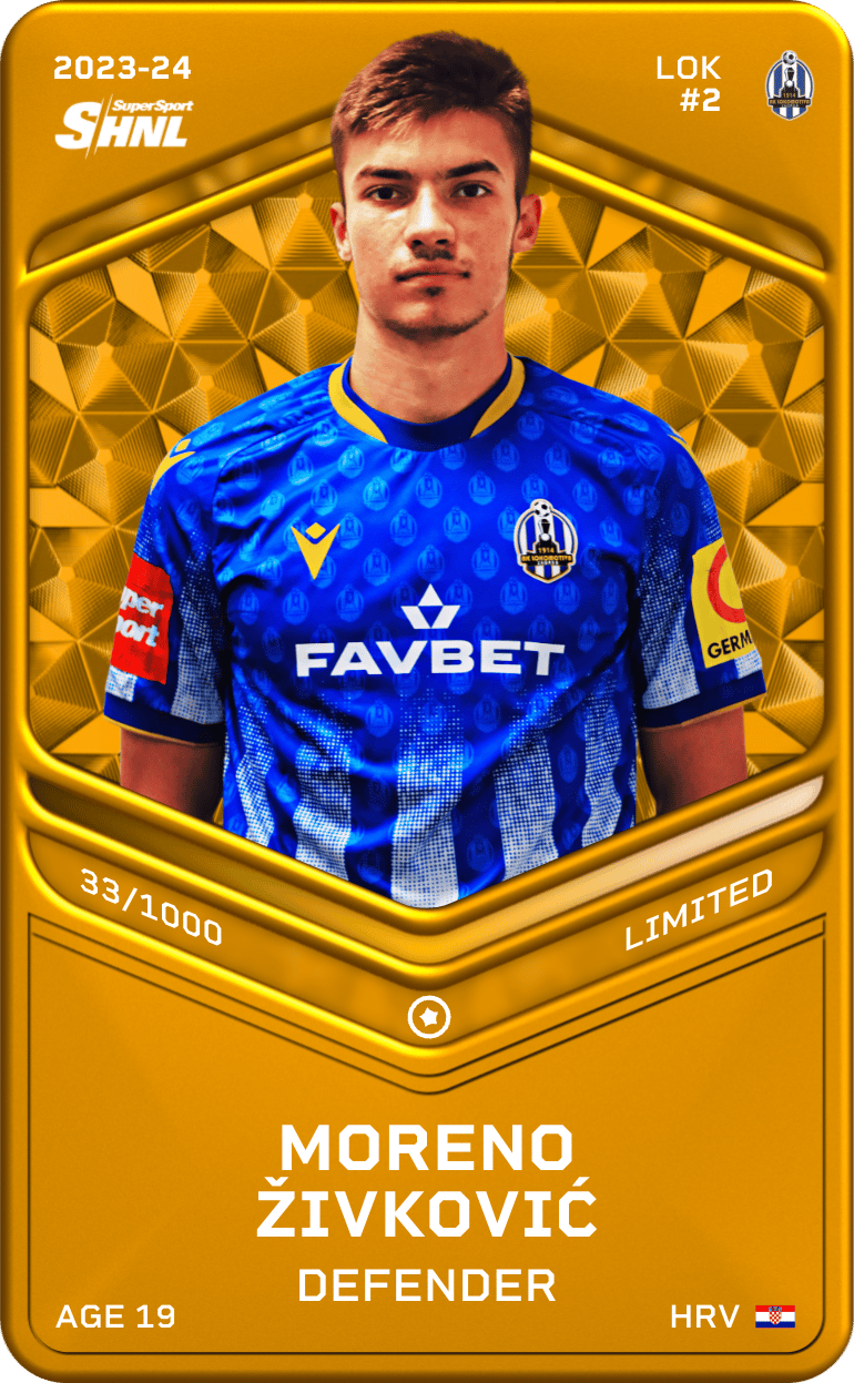 Moreno Živković 2023-24 • Limited 33/1000