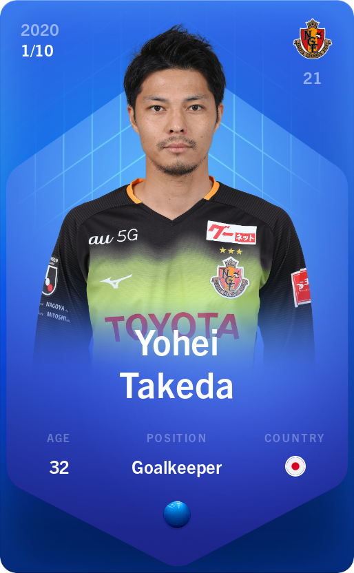 Sorare - Sorare Official - Yohei Takeda 2020-21 • Super Rare 1/10 - NFT # 9353286248606420809068585727192479855568885261932674568514558945221286769191