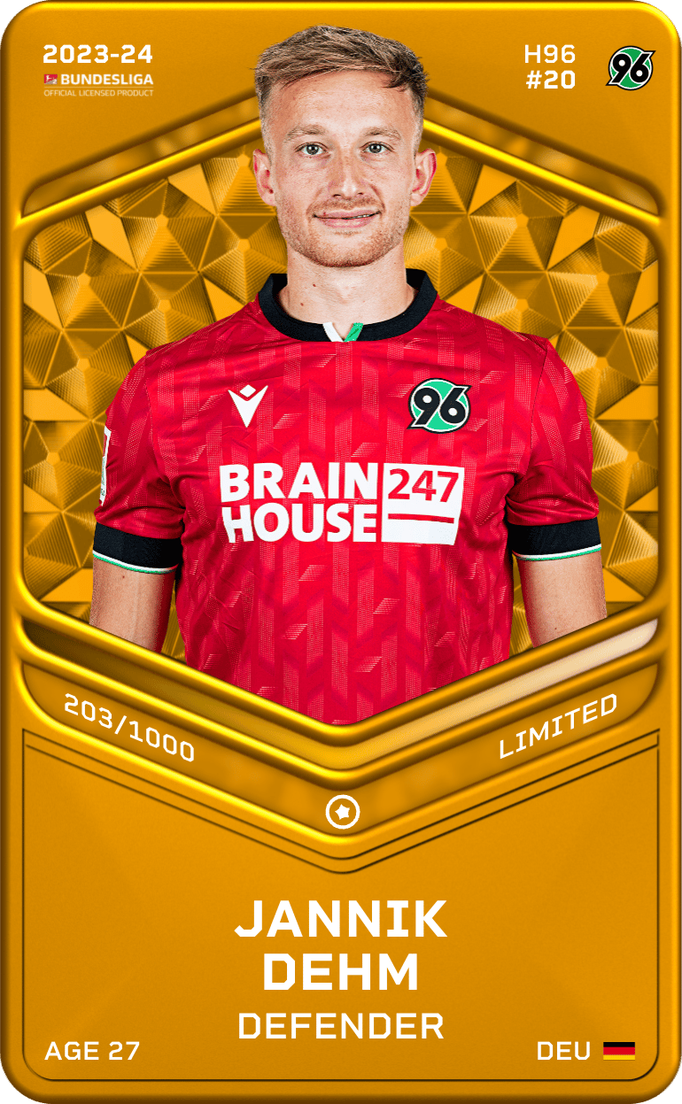 Jannik Dehm 2023-24 • Limited 203/1000