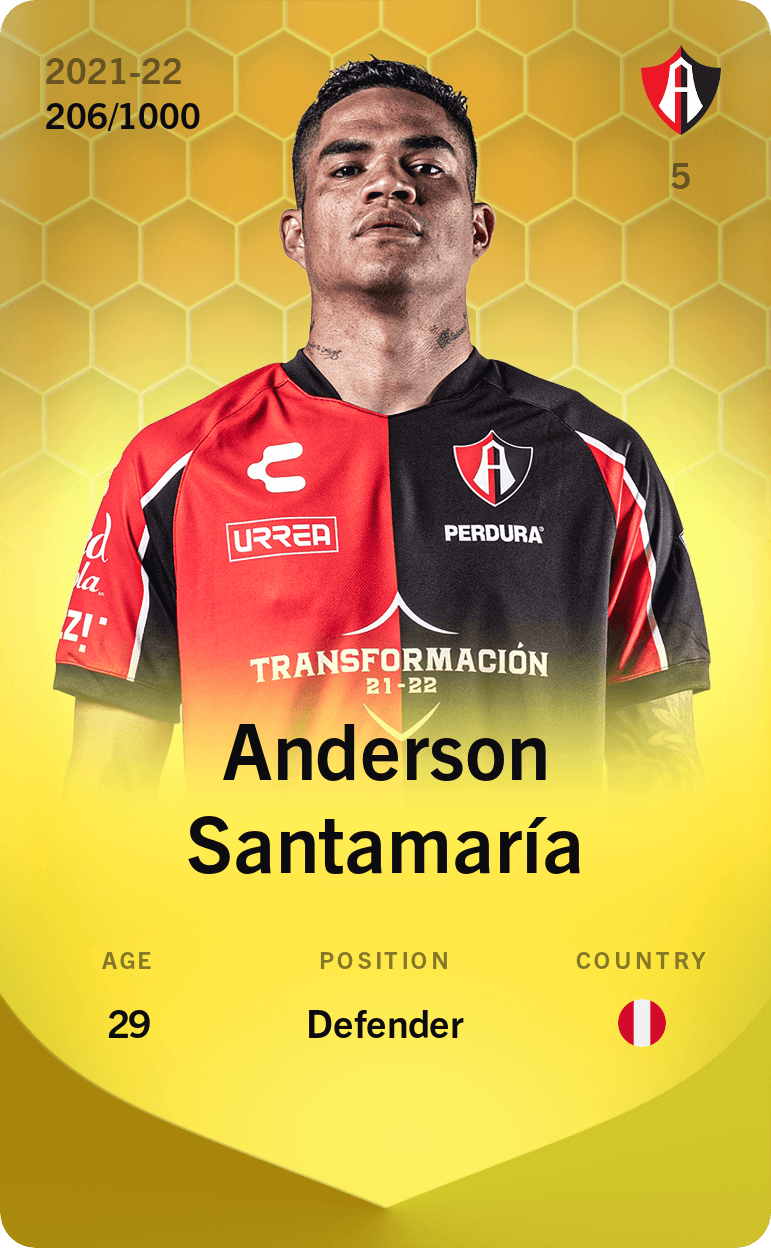 Anderson Santamaría 2021-22 • Limited 206/1000