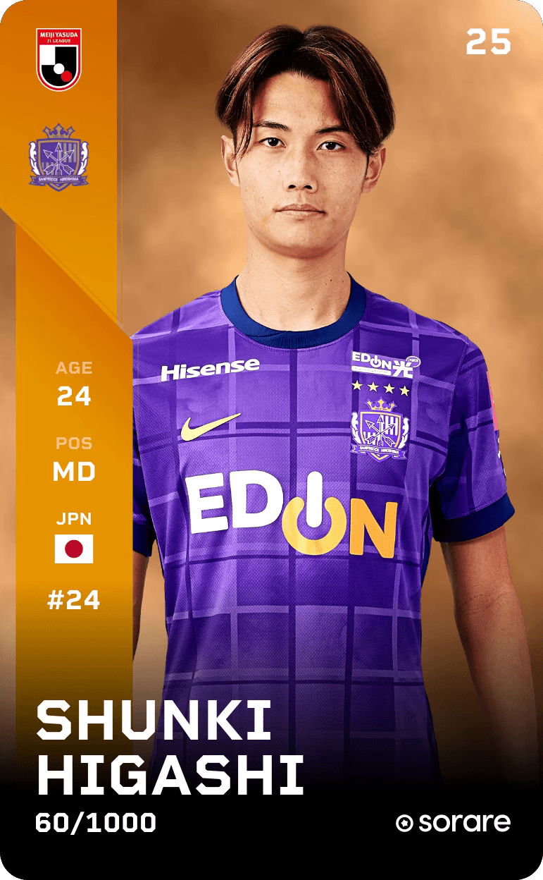 Shunki Higashi 2025-26 • Limited 60/1000