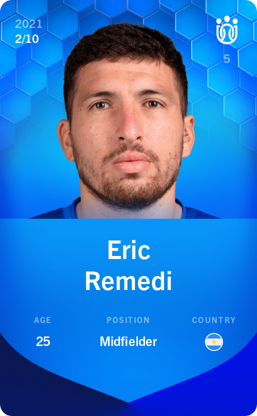 Sorare - Sorare Official - Eric Remedi 2021-22 • Super Rare 2/10 - NFT # 58682804525457868407246600192508038345259624426099309630430439932377028708948