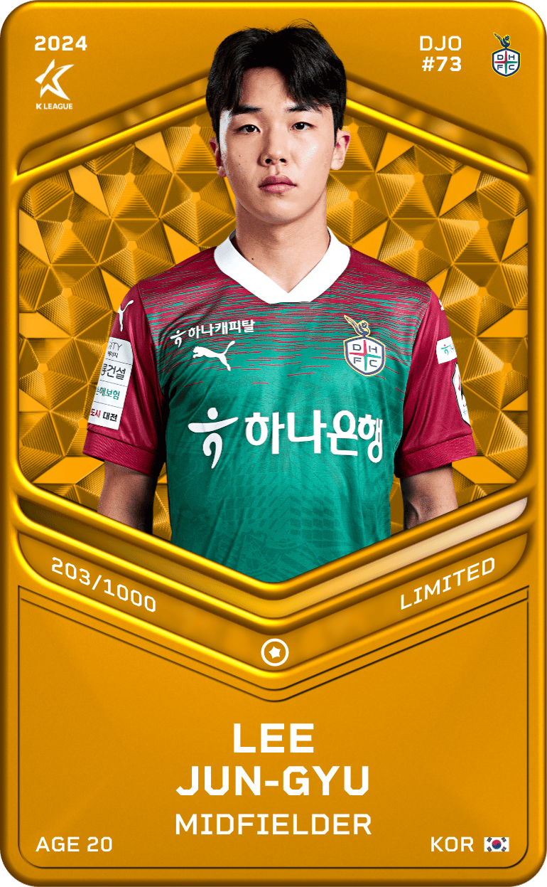 Lee Jun-Gyu 2024-25 • Limited 203/1000