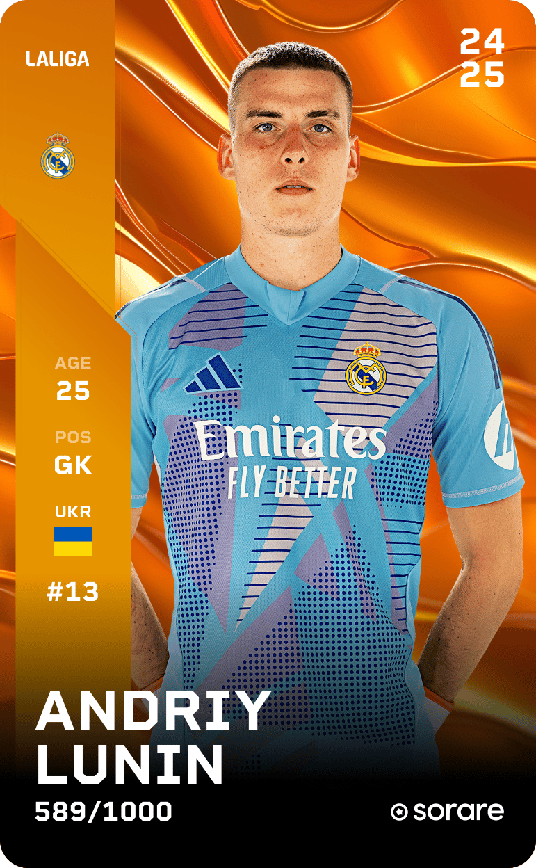Andriy Lunin 2024-25 • Limited 589/1000
