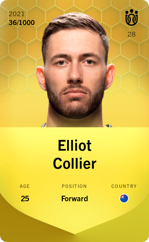 Sorare - Sorare Official - Elliot Collier 2021-22 • Limited 36/1000 - NFT # 24148156621716847480078917756918939866900556354776584228399167820180520001827