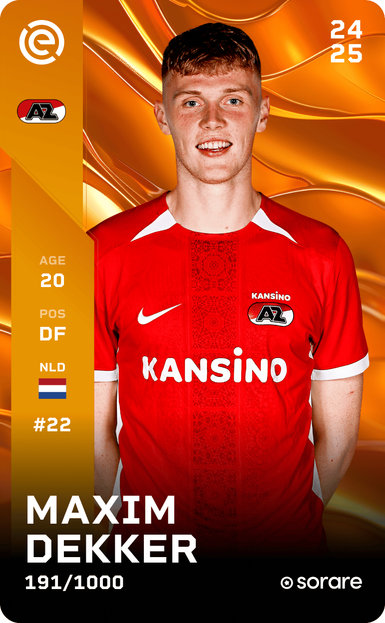 Maxim Dekker 2024-25 • Limited 191/1000