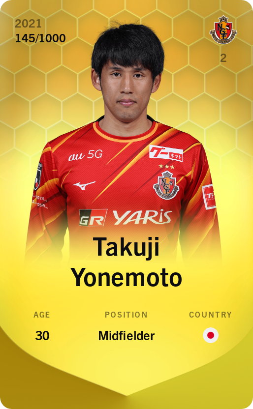 Sorare - Sorare Official - Takuji Yonemoto 2021-22 • Limited 145/1000 - NFT # 60894354524769622465836753913937765571940482685631408714668348779459878477950