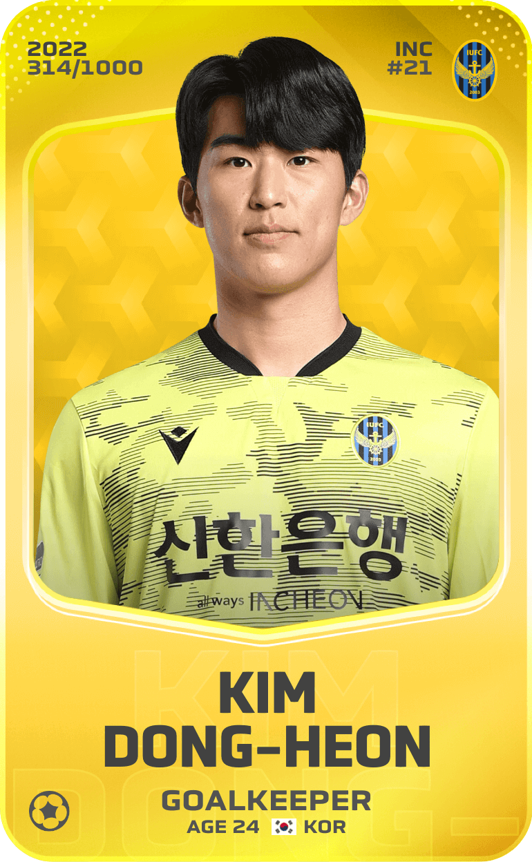 Kim Dong-Heon 2022-23 • Limited 314/1000