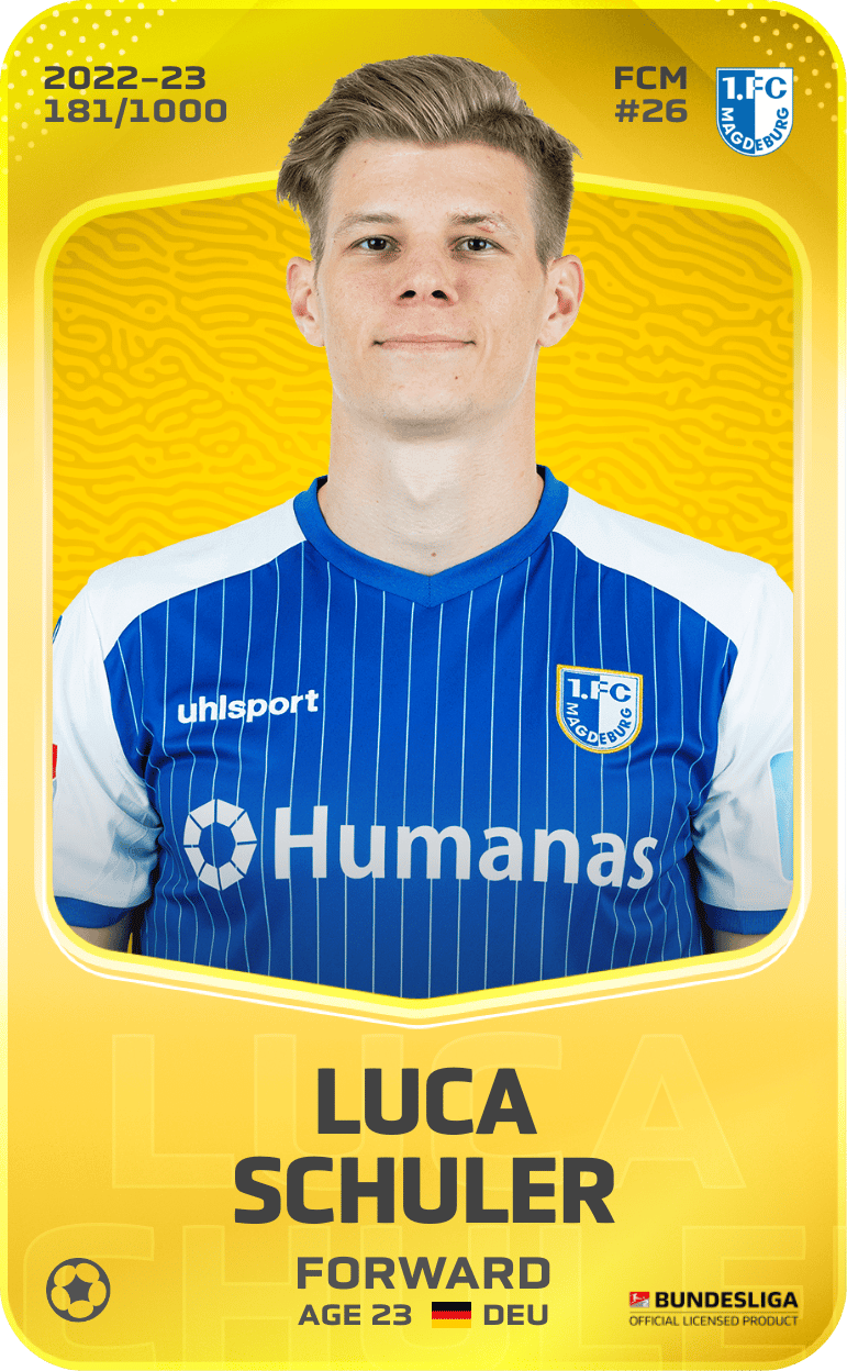 Luca Schuler 2022-23 • Limited 181/1000