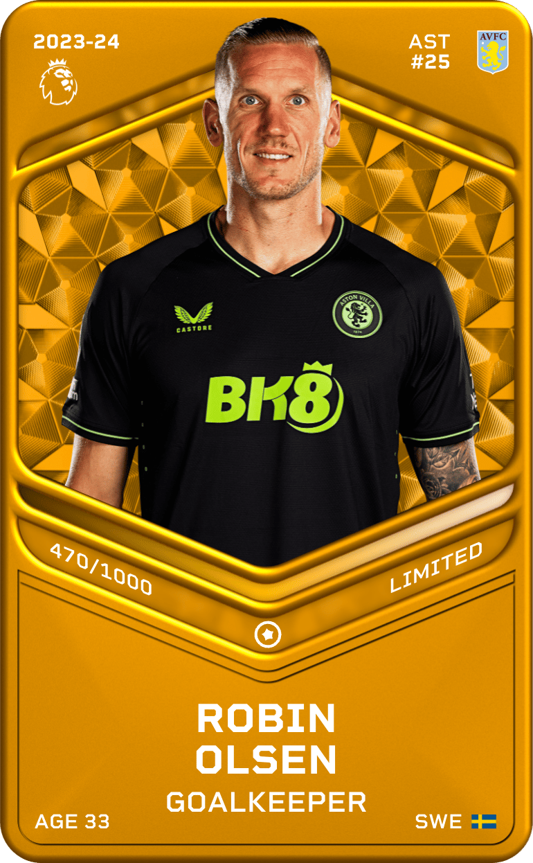Robin Olsen 2023-24 • Limited 470/1000