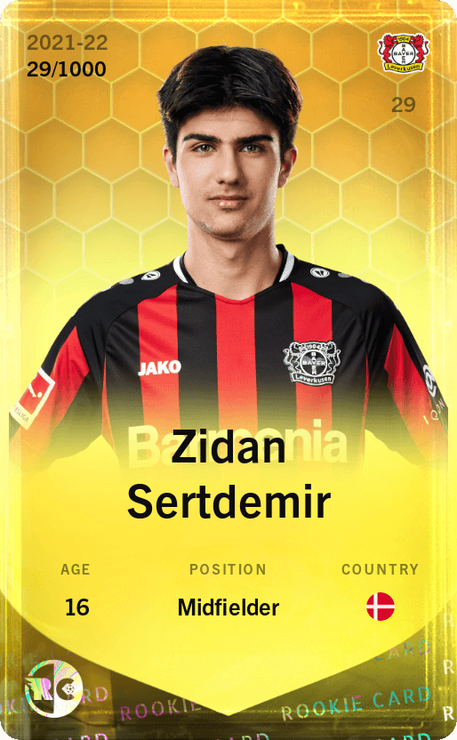 Zidan Sertdemir 2021-22 • Limited 29/1000