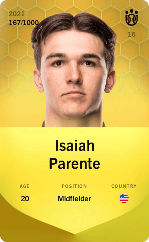 Isaiah Parente 2021-22 • Limited 167/1000