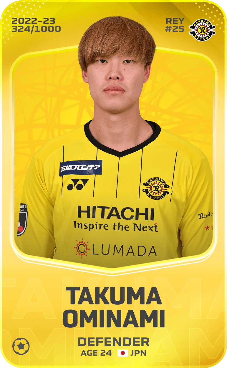 Takuma Ominami 2022-23 • Limited 324/1000