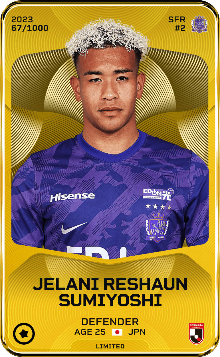 Jelani Reshaun Sumiyoshi 2023-24 • Limited 67/1000
