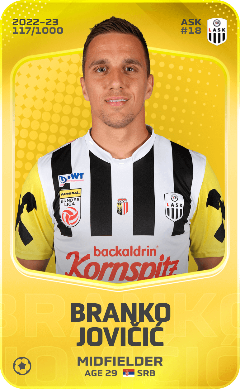Branko Jovičić 2022-23 • Limited 117/1000