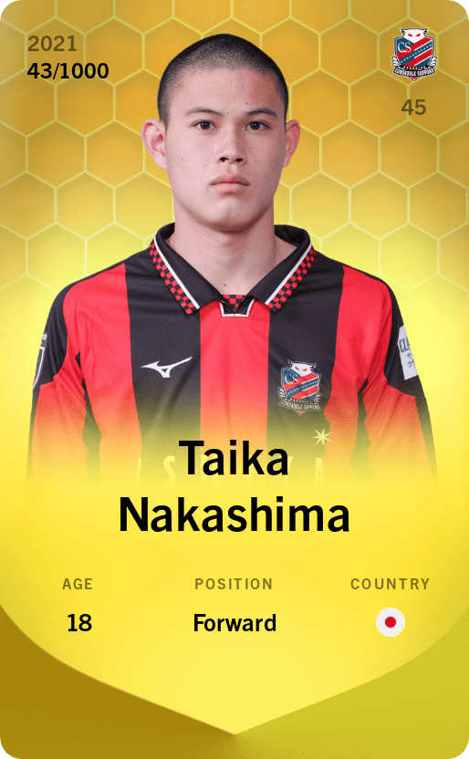 Taika Nakashima 2021-22 • Limited 43/1000