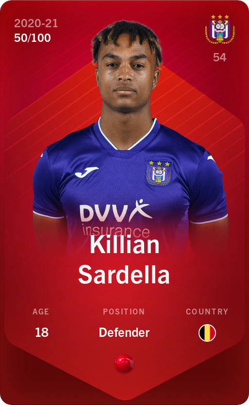 Sorare - Sorare Official - Killian Sardella 2020-21 • Rare 50/100 - NFT # 62528455477006175854782935671330233353601027666795884941246226728153614238475