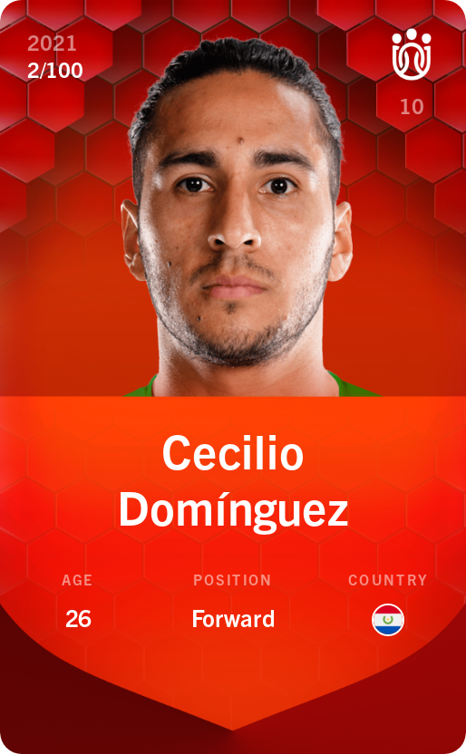 Sorare - Sorare Official - Cecilio Domínguez 2021-22 • Rare 2/100 - NFT # 43948933655275643122057841125534604649880620394748255787230210602400700359322