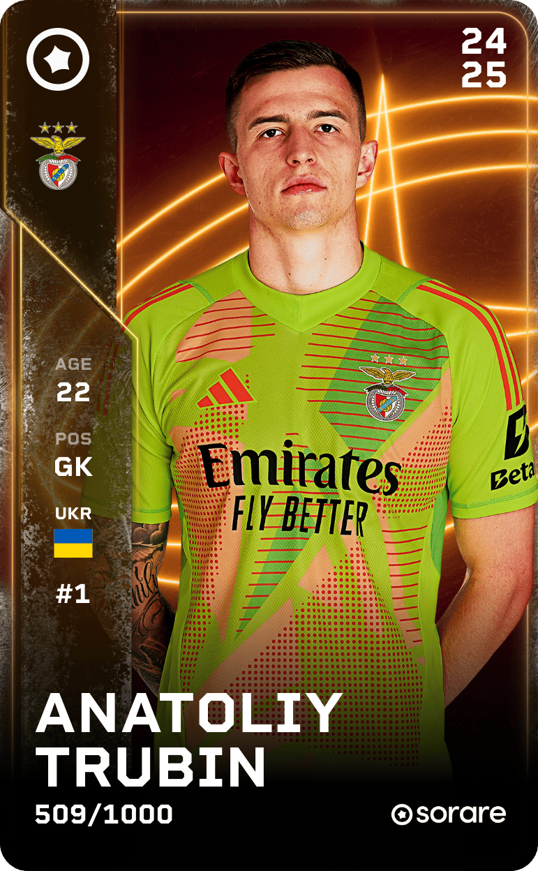 Anatolii Trubin 2024-25 • Limited 509/1000