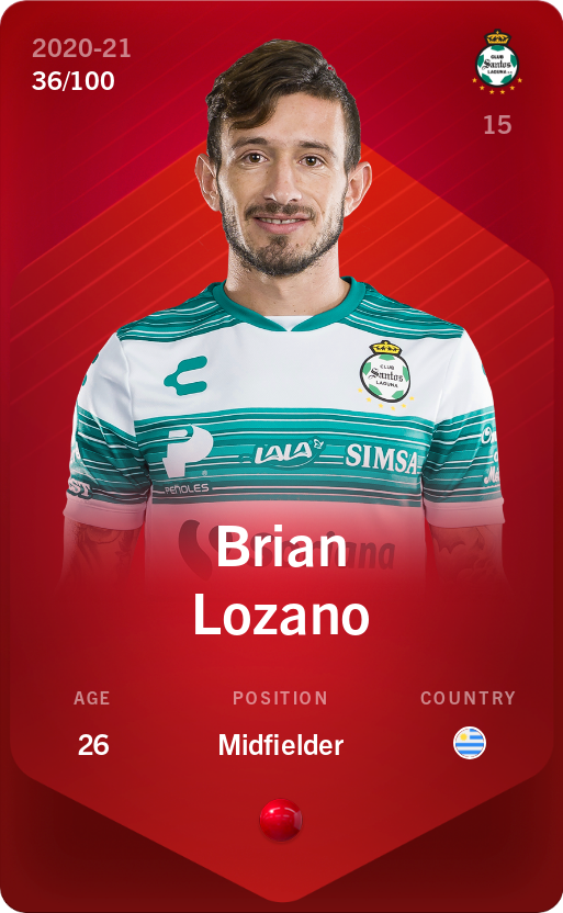 Sorare - Sorare Official - Brian Lozano 2020-21 • Rare 36/100 - NFT # 72001804355137061629185243780068784904009456892557494374109115447855516317632