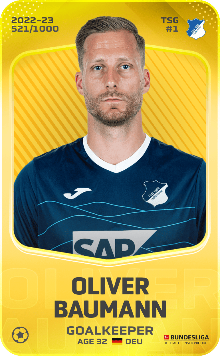 Oliver Baumann 2022-23 • Limited 521/1000