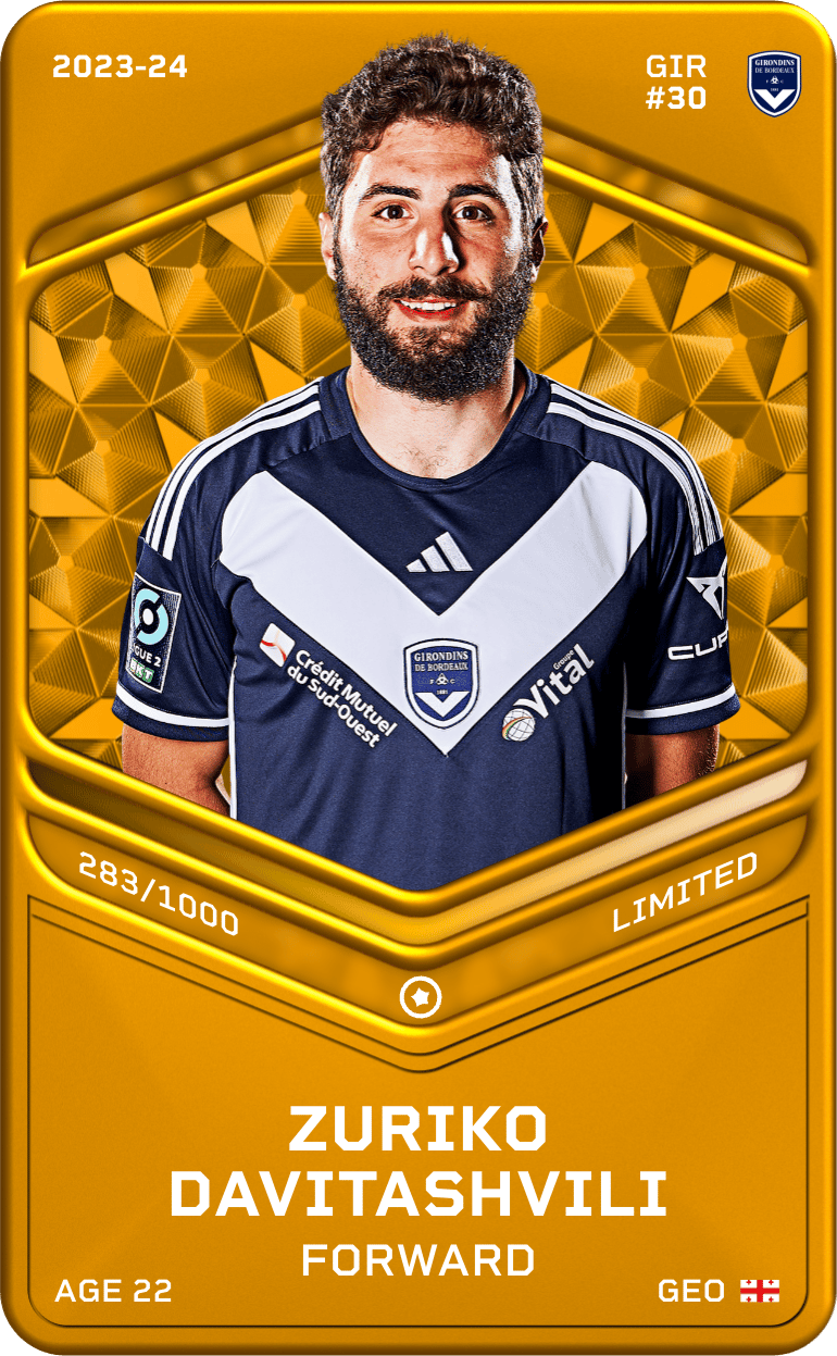 Zuriko Davitashvili 2023-24 • Limited 283/1000