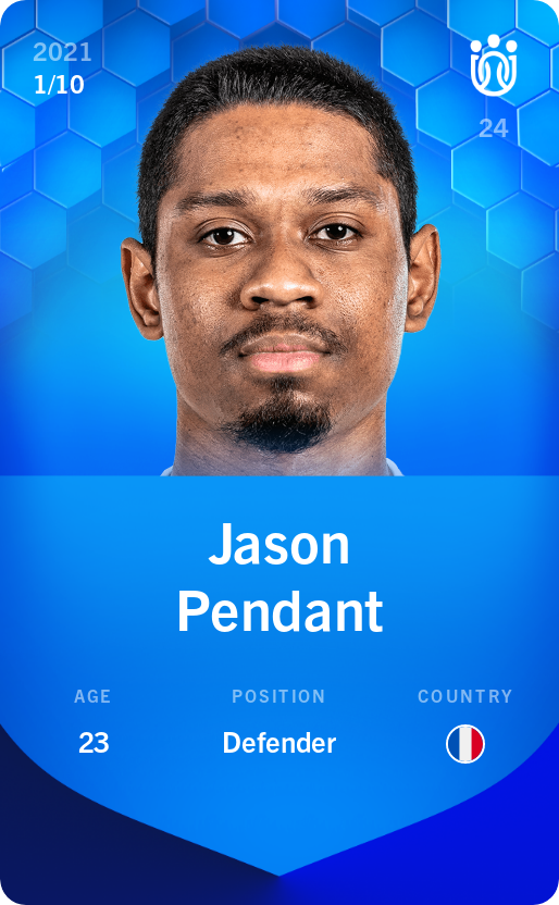 Sorare - Sorare Official - Jason Pendant 2021-22 • Super Rare 1/10 - NFT # 114738735286353893772543909742665852287298777254621113082862609000045488796145