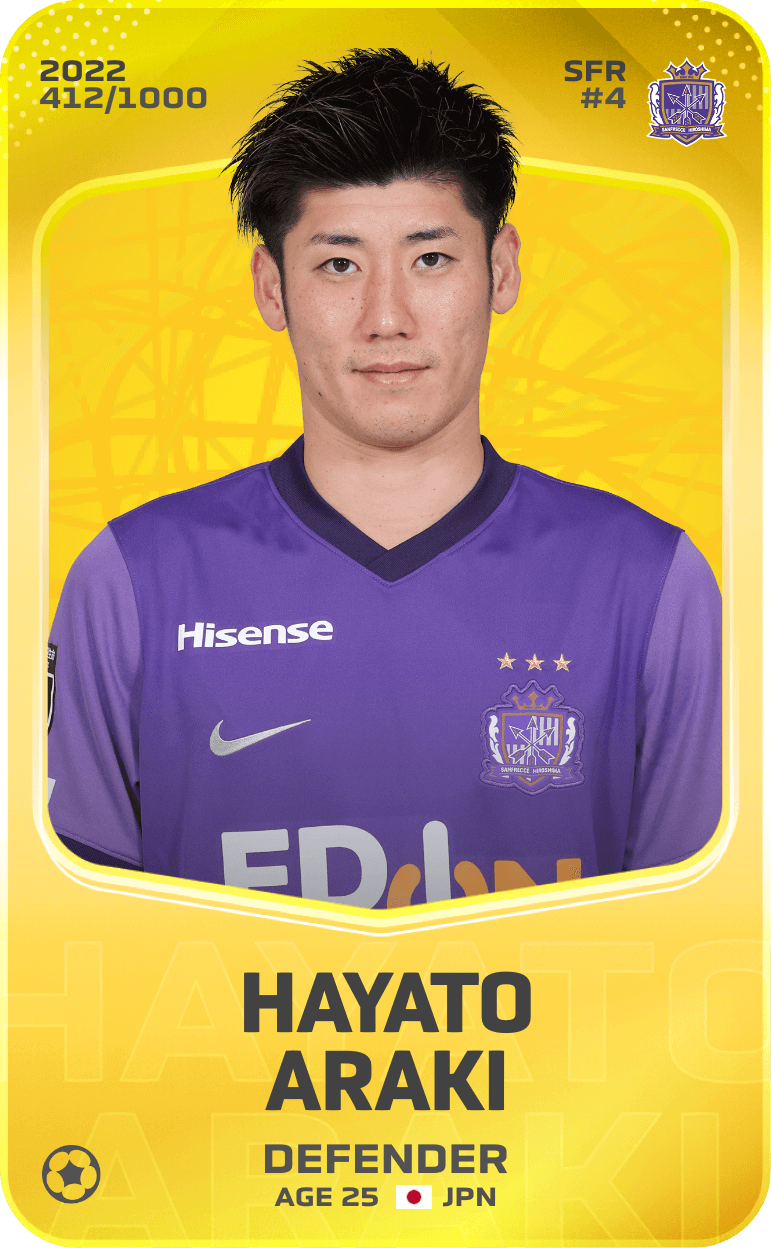 Hayato Araki 2022-23 • Limited 412/1000