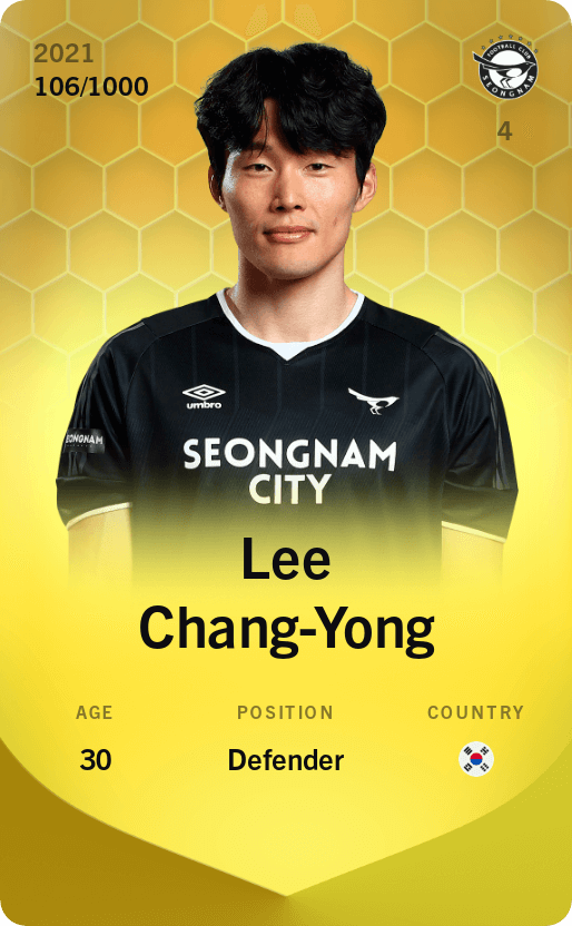 Lee Chang-Yong 2021-22 • Limited 106/1000