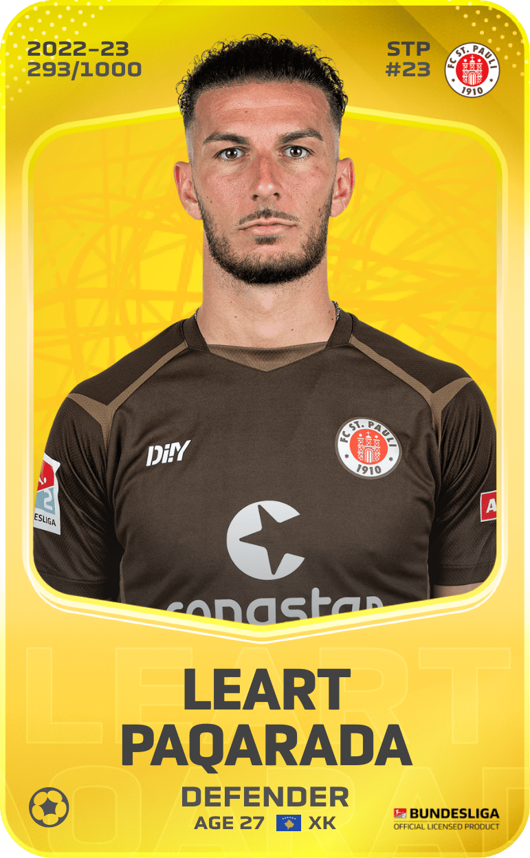 Leart Paqarada 2022-23 • Limited 293/1000