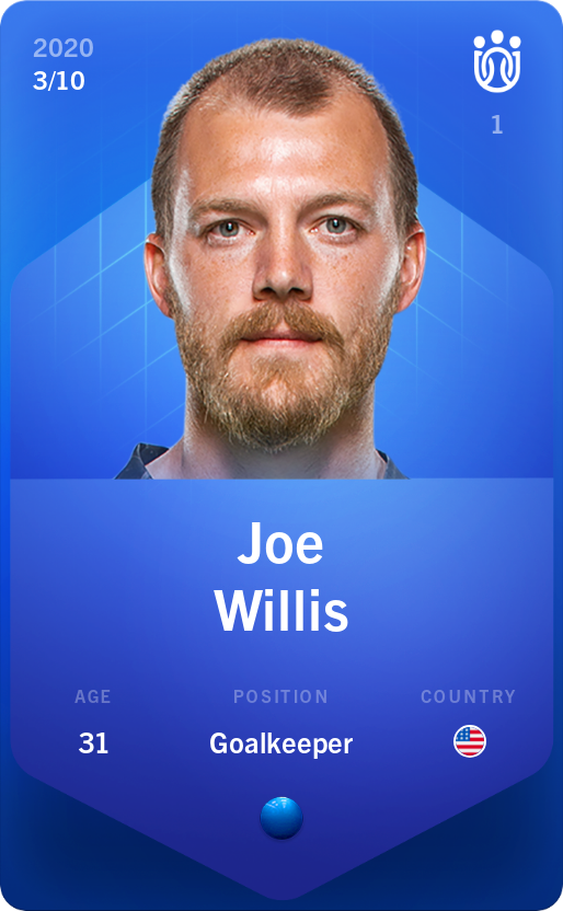 Sorare - Sorare Official - Joe Willis 2020-21 • Super Rare 3/10 - NFT # 104026754053619430424960940493671739761882114765033024681906609188423258880841